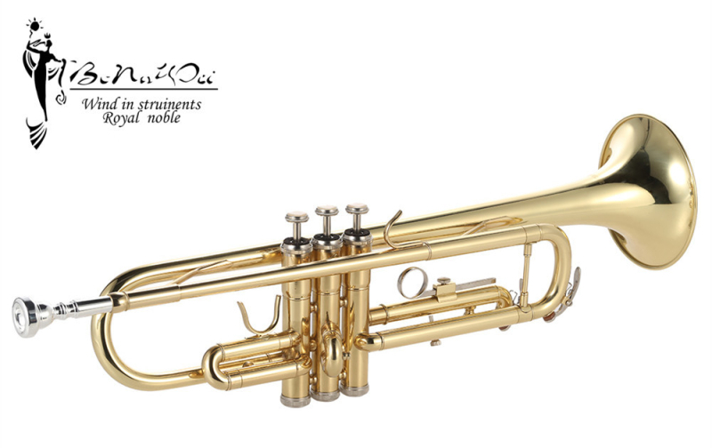 Тромпет в Bb ключ, BONAWEI BTR300, боядисана повърхност, калъф за носене с презрамки