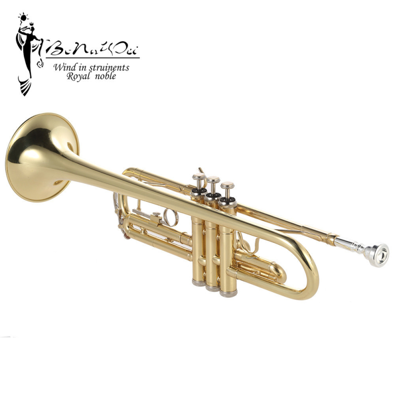 Тромпет в Bb ключ, BONAWEI BTR300, боядисана повърхност, калъф за носене с презрамки