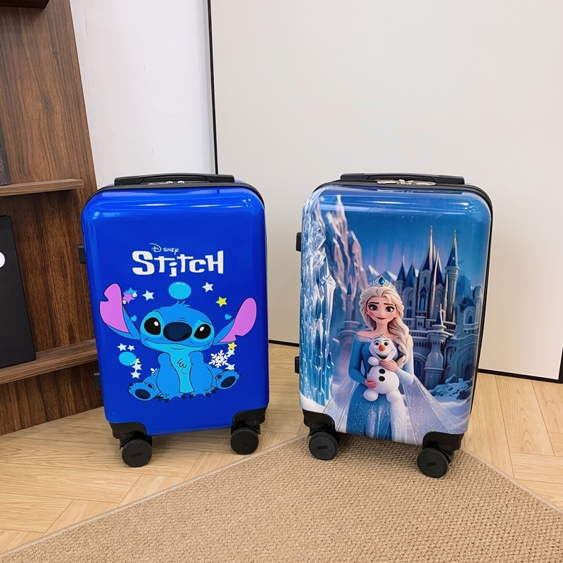 Gyerekeknek való gurulós utazótáska, mintás anime, univerzális kerekek, ABS+PC anyag, cipzáras nyitás, súly 2,5 kg