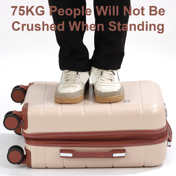 Valiză de mari capacitate ABS-PC, blocare TSA cu cod, roți universale, separare uscat-umed, suport pentru telefon, extensie