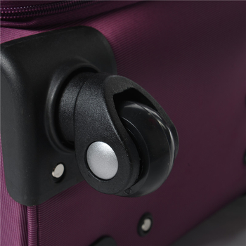 Üzleti vízálló görgős utazótáska Oxford anyagból, logó testreszabás, cipzáros nyitás, 3 kg, univerzális kerekek