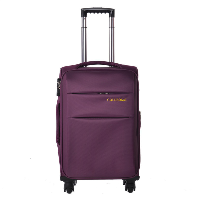 Üzleti vízálló görgős utazótáska Oxford anyagból, logó testreszabás, cipzáros nyitás, 3 kg, univerzális kerekek