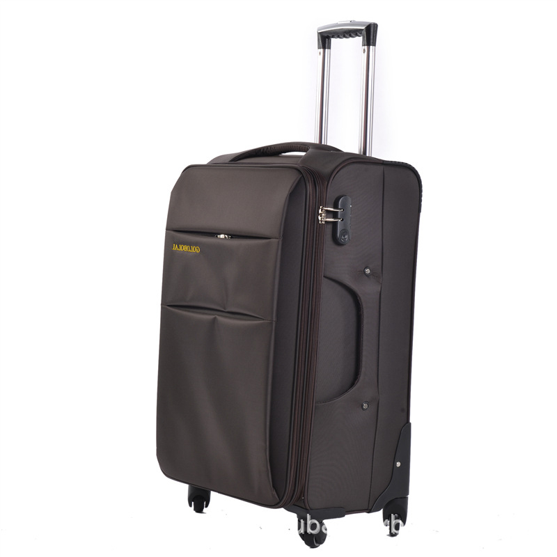 Üzleti vízálló görgős utazótáska Oxford anyagból, logó testreszabás, cipzáros nyitás, 3 kg, univerzális kerekek