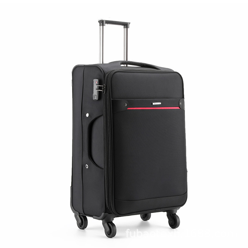 Üzleti vízálló görgős utazótáska Oxford anyagból, logó testreszabás, cipzáros nyitás, 3 kg, univerzális kerekek