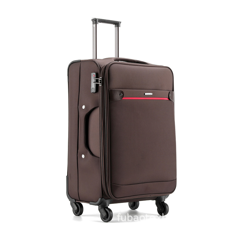 Üzleti vízálló görgős utazótáska Oxford anyagból, logó testreszabás, cipzáros nyitás, 3 kg, univerzális kerekek