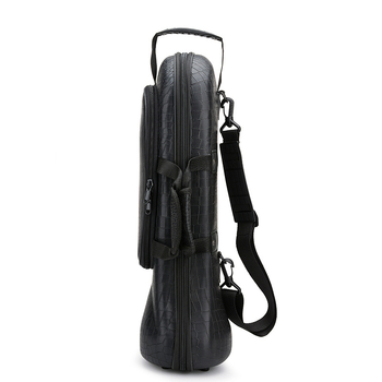 Тромпетова чанта за инструмент — лека формована кутия, Crocodile/Oxford плат, марка YUEDONG, подплата полиестер–памук, Унисекс, извити презрамки за рамо, Зима 2023
