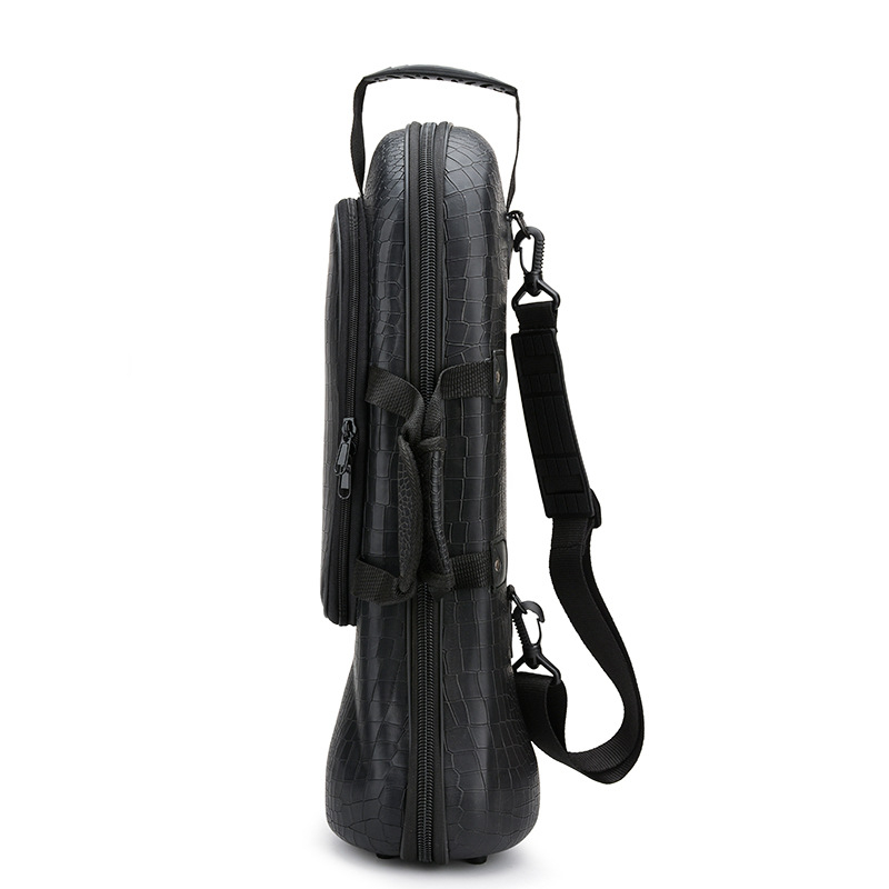 Тромпетова чанта за инструмент — лека формована кутия, Crocodile/Oxford плат, марка YUEDONG, подплата полиестер–памук, Унисекс, извити презрамки за рамо, Зима 2023