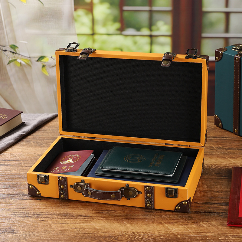 Дървен куфар за съхранение, модел 1120A, преносим, прахоустойчив, капацитет до 5 л, подходящ като реквизит за снимки и витрини