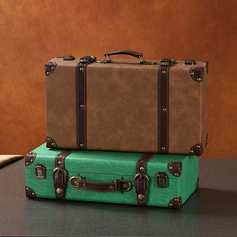 Дървен куфар за съхранение, модел 1120A, преносим, прахоустойчив, капацитет до 5 л, подходящ като реквизит за снимки и витрини