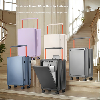 Αποσκευές με μπροστινό άνοιγμα, ABS+PC, TSA συνδυαστικό κλείδωμα, μεγάλος εσωτερικός χώρος με διαχωρισμό στεγνών-υγρών και ανεξάρτητο μπροστινό διαμέρισμα, πανίσχυροι τροχοί