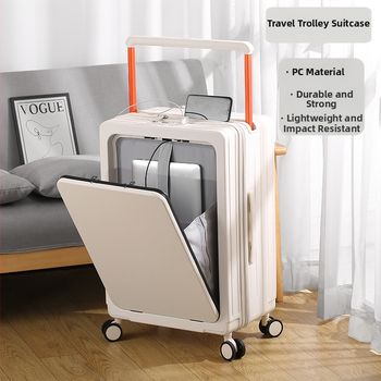 Αποσκευές με μπροστινό άνοιγμα, ABS+PC, TSA συνδυαστικό κλείδωμα, μεγάλος εσωτερικός χώρος με διαχωρισμό στεγνών-υγρών και ανεξάρτητο μπροστινό διαμέρισμα, πανίσχυροι τροχοί