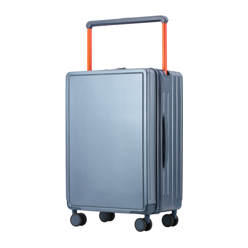 Előnyílású kézipoggyász ABS+PC, TSA kombinációs zár, tág belső tér száraz/nedves elkülönítéssel és önálló elülső rekesz, univerzális kerekek