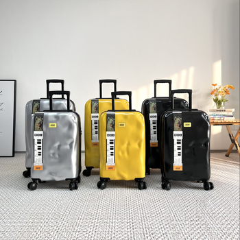 Куфар за пътуване с колела тип самолет, ABS+PC, ципово отваряне, 3 кг, водоустойчив, обикновена комбинирана брава