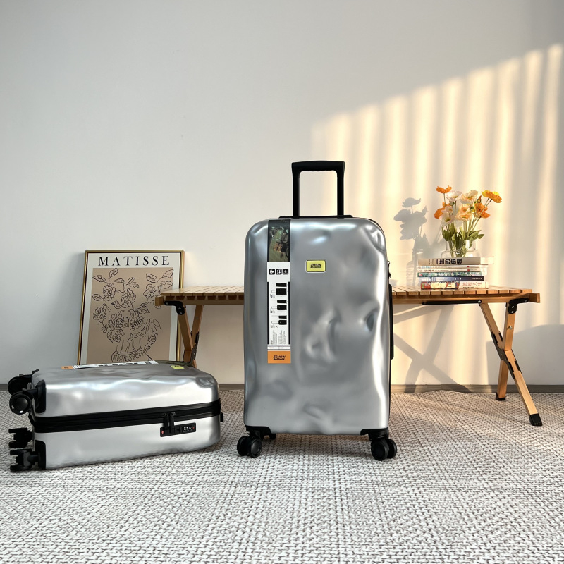 Куфар за пътуване с колела тип самолет, ABS+PC, ципово отваряне, 3 кг, водоустойчив, обикновена комбинирана брава