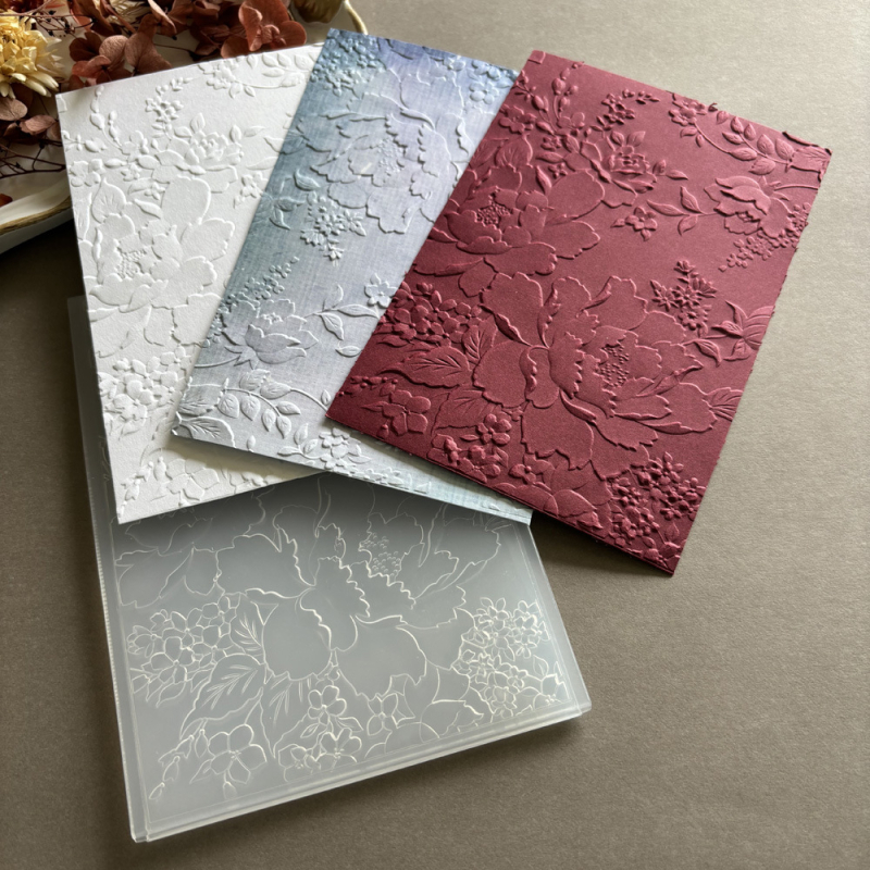 Пластмасова ембосинг‑форма за DIY релеф – Цвете с 3D текстура в стил паяжинна мрежа, украса за окачване, инжекционно формована