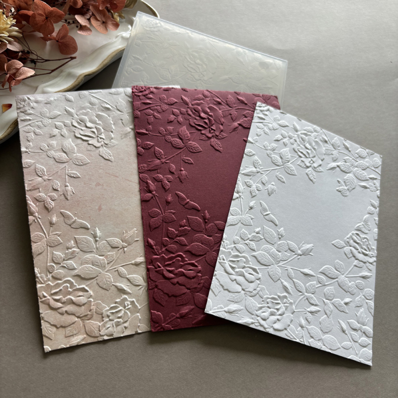 Пластмасова ембосинг‑форма за DIY релеф – Цвете с 3D текстура в стил паяжинна мрежа, украса за окачване, инжекционно формована