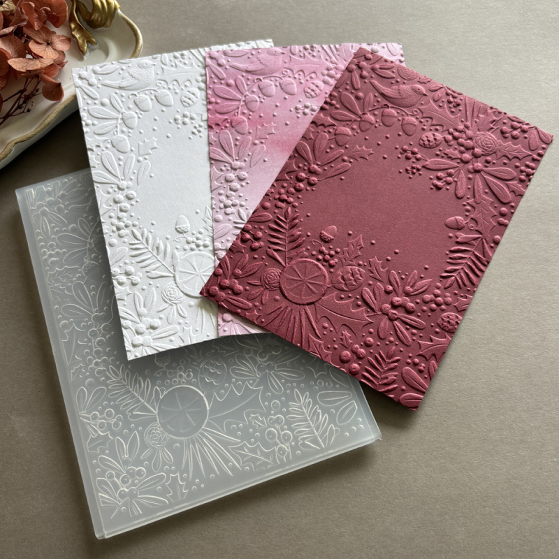 Пластмасова ембосинг‑форма за DIY релеф – Цвете с 3D текстура в стил паяжинна мрежа, украса за окачване, инжекционно формована