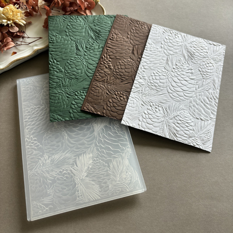 Пластмасова ембосинг‑форма за DIY релеф – Цвете с 3D текстура в стил паяжинна мрежа, украса за окачване, инжекционно формована