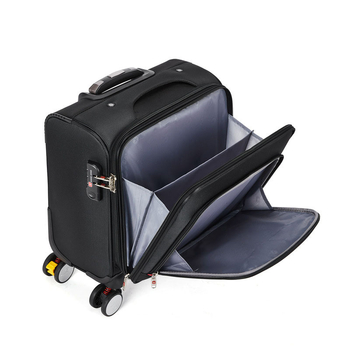 Valiză de voiaj cu roți universale, lacăt TSA cu combinație, exterior din stofă Oxford, extensibilă, 3,1 kg