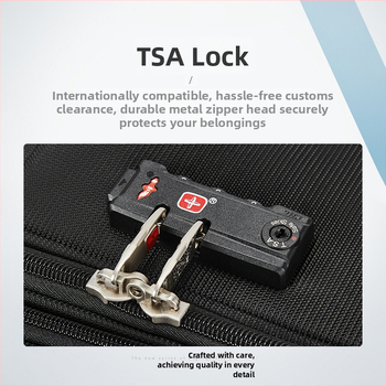 Valiză de voiaj cu roți universale, lacăt TSA cu combinație, exterior din stofă Oxford, extensibilă, 3,1 kg