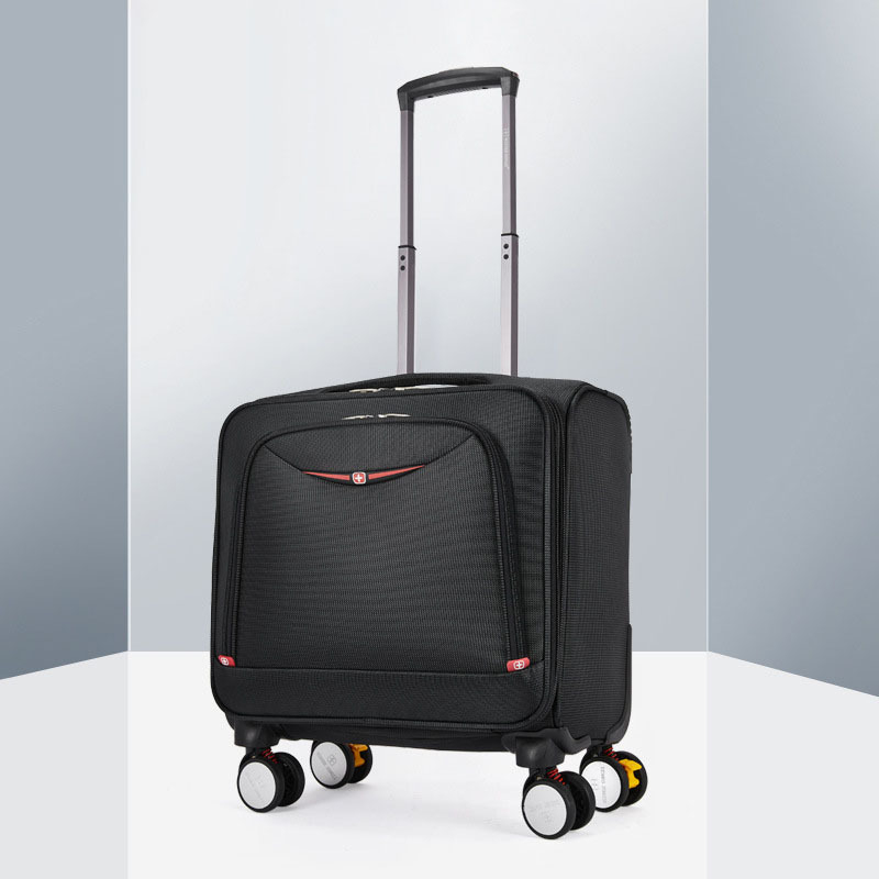 Valiză de voiaj cu roți universale, lacăt TSA cu combinație, exterior din stofă Oxford, extensibilă, 3,1 kg