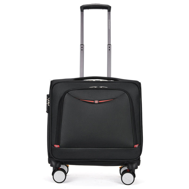 Valiză de voiaj cu roți universale, lacăt TSA cu combinație, exterior din stofă Oxford, extensibilă, 3,1 kg