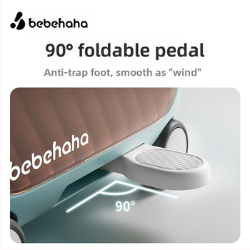 Παιδικός δύο σε ένα αποσκευών για οδήγηση – ABS, τροχοί universal, άνοιγμα με κουμπωτή ασφάλεια, κωδικός κλειδαριά, μάρκα bebehaha