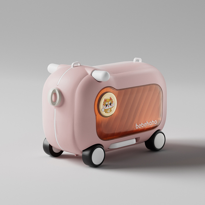 Gyerekeknek kétfunkciós utazótáska – ABS, univerzális kerekek, retesz nyitás, jelszavas zár, márka bebehaha