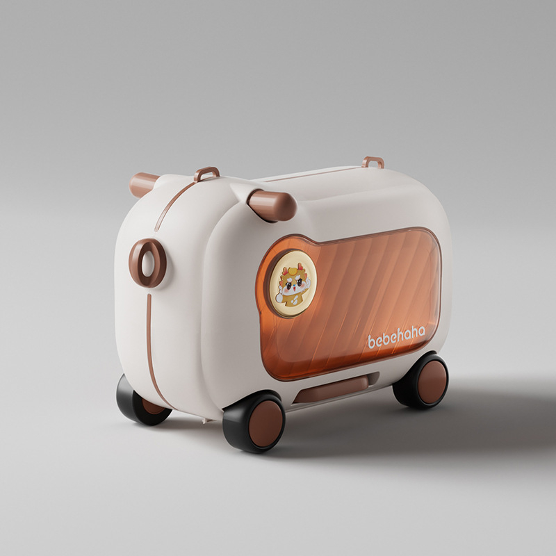 Gyerekeknek kétfunkciós utazótáska – ABS, univerzális kerekek, retesz nyitás, jelszavas zár, márka bebehaha