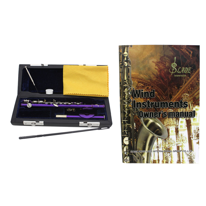 SLADE Пиколо 16 отвора, E ключ, C ключ, кожена кутия