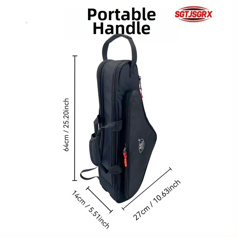 Чанта за саксофон — преносима, лека раница; полиестер; марка SGTJSGRX; презрамка с въздушна подложка