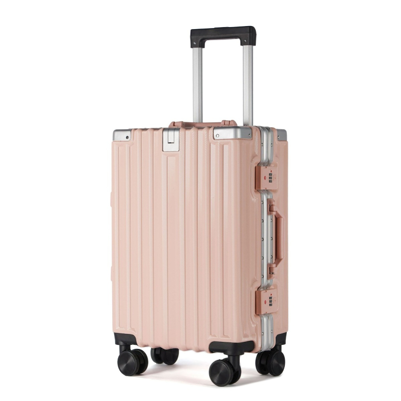 Valiză unisex de 20 inch ABS+PC cu extensie, roți universale, suport pentru ceașcă, greutate 3000 g