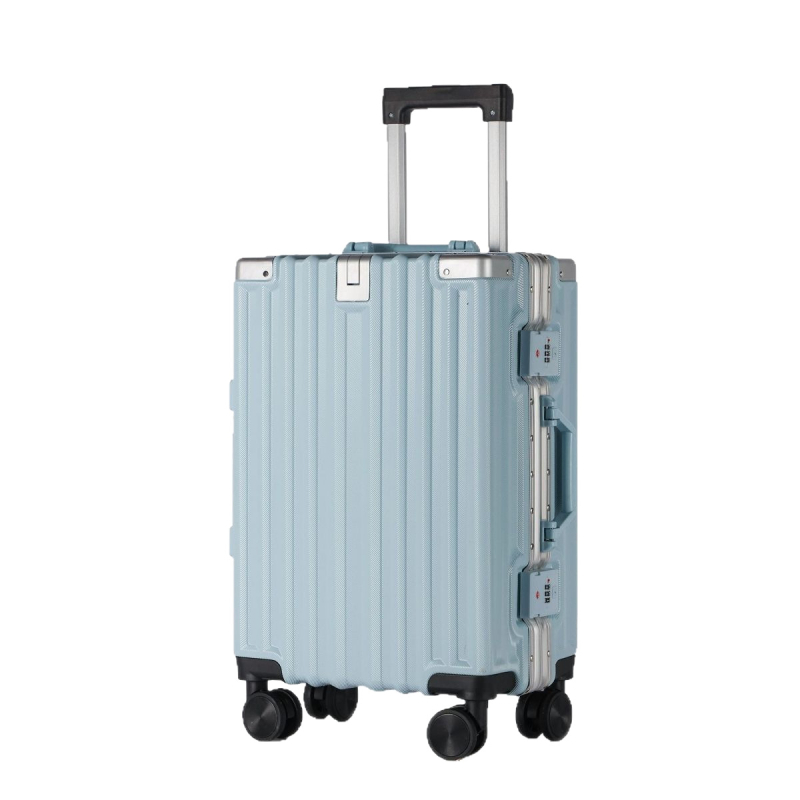 Valiză unisex de 20 inch ABS+PC cu extensie, roți universale, suport pentru ceașcă, greutate 3000 g