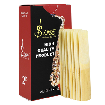 Saksofona reids RD81 ar neatkarīgu klipu, materiāls: reids, iepakojums: ABS klips + OPP maisiņš + kartona kārba, zīmols SLADE