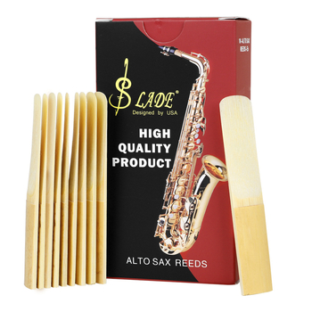 Saksofona reids RD81 ar neatkarīgu klipu, materiāls: reids, iepakojums: ABS klips + OPP maisiņš + kartona kārba, zīmols SLADE