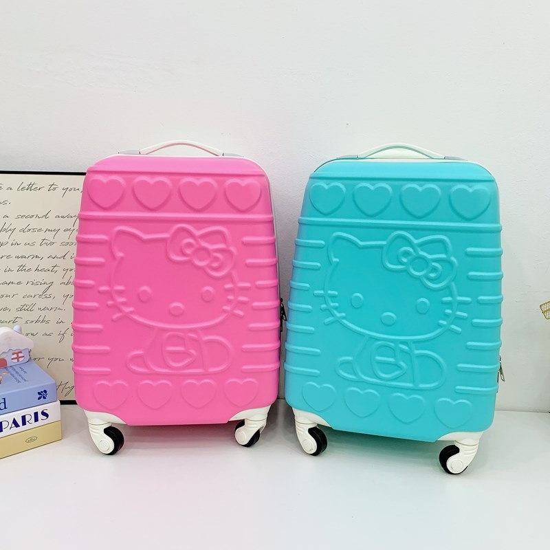 Vaikų lagaminas iš ABS+PC medžiagos, universalūs ratai, užtrauktukas, atsparus vandeniui ir antibakterinis, svoris 2,0 kg