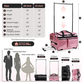 Τσάντα χορού 36-55L χωρητικότητα, PU υλικό, μάρκα OV, λειτουργία: μείωση φόρτου και δυνατότητα αποθήκευσης