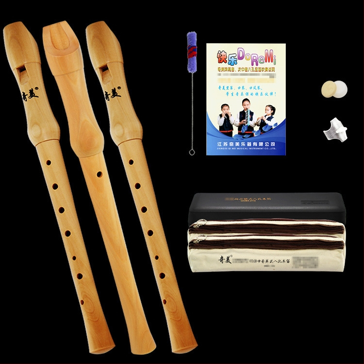 Qimei изцяло дървен кларнет с осем дупки, германска система, бароков стил