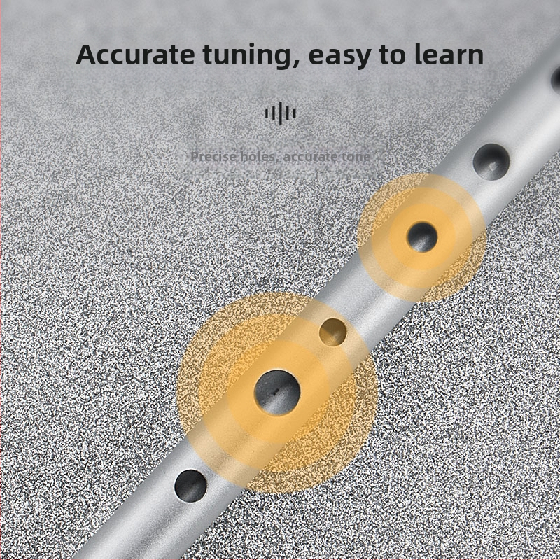 Ирландска свирка-флейта, шест отвора, тяло от медно-резинено-алуминиево сплав, ключове C и D