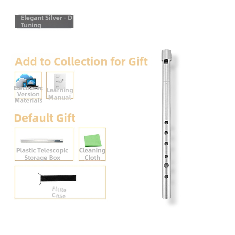 Ирландска свирка-флейта, шест отвора, тяло от медно-резинено-алуминиево сплав, ключове C и D