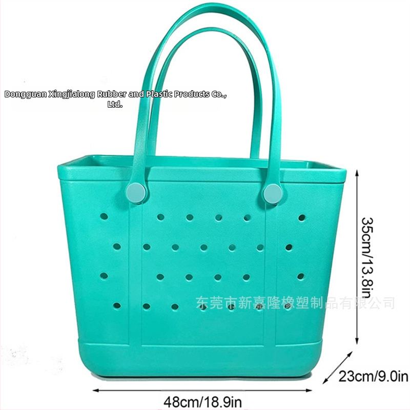 EVA раменна чанта за плажа с дупков дизайн – персонализиран печат, дебелина 3.5 мм, плътност 35, мека и водоустойчива