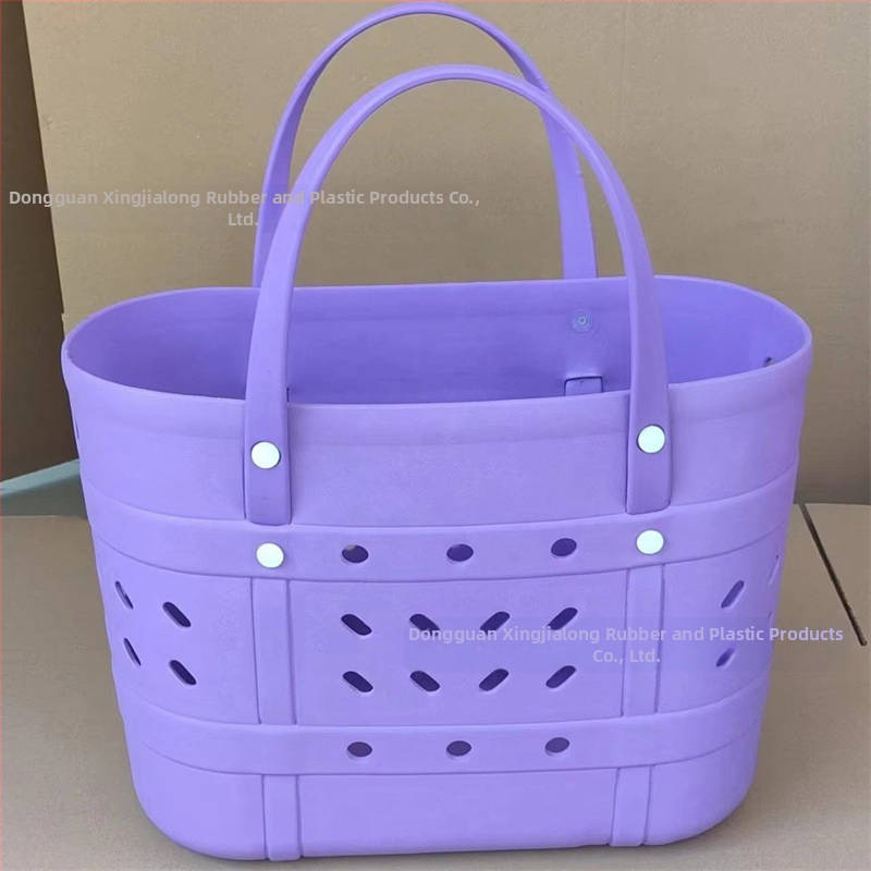 EVA раменна чанта за плажа с дупков дизайн – персонализиран печат, дебелина 3.5 мм, плътност 35, мека и водоустойчива