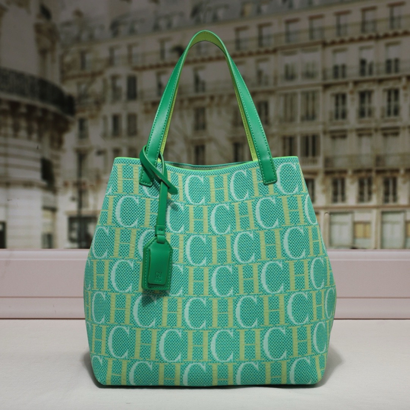 CILMI HARVILL CHHC Tote торба - флай тъкане, стил кошничка за зеленчуци, bucket форма, платнена облицовка, вътрешни джобове за телефон и лична карта