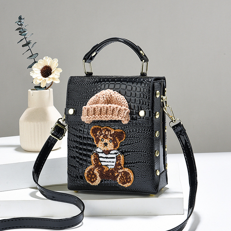 Geantă crossbody din PU, stil stradal, formă pătrată verticală, închidere magnetică, buzunar intern pentru telefon, brand Emperor Rhinoceros