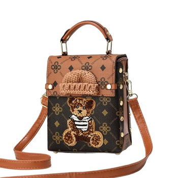 Omifei PU чанта за рамо в уличен стил с цип и ламиниран вътрешен джоб