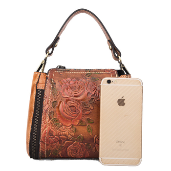 Τσάντα bucket από φυσικό δέρμα – κορυφαίο δέρμα αγελάδας, άνοιγμα με φερμουάρ; εσωτερικές θήκες: θήκη με φερμουάρ, θήκη για κινητό, θήκη για ID