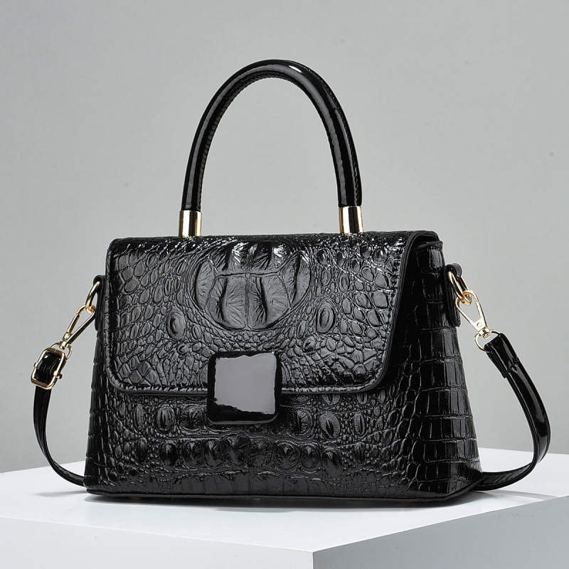 Geantă pentru mamă, stil Urban Simplicity, material PU, formă orizontal pătrată, închidere cu fermoar, buzunare pentru telefon și ID cu strat intermediar