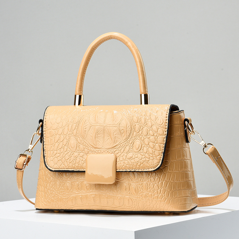 Geantă pentru mamă, stil Urban Simplicity, material PU, formă orizontal pătrată, închidere cu fermoar, buzunare pentru telefon și ID cu strat intermediar