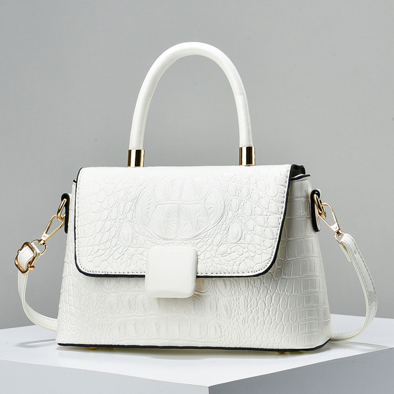 Geantă pentru mamă, stil Urban Simplicity, material PU, formă orizontal pătrată, închidere cu fermoar, buzunare pentru telefon și ID cu strat intermediar