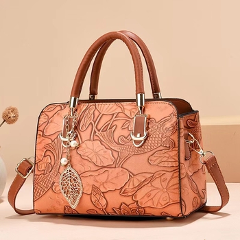 Shichen PU női kézitáska cipzárral és belső cipzáras zsebbel